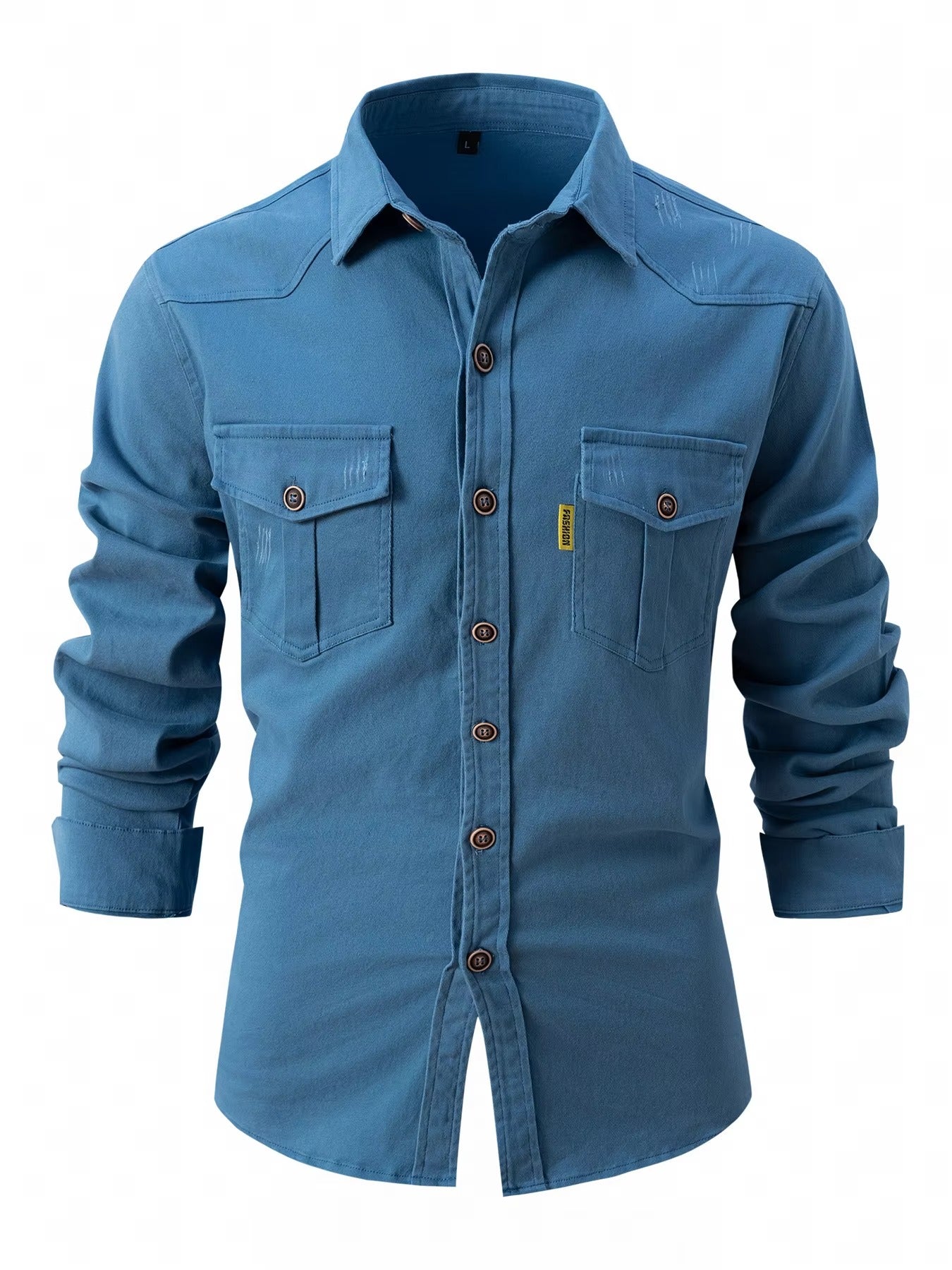 Loïc | Chemise Denim Contrastée
