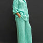 Gwendoline | Women's Buttoned Set – Oversized and Trendy Cut 