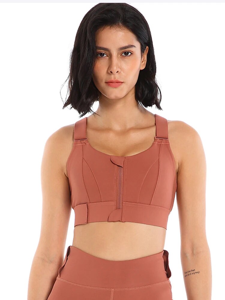 Lucienne | Sutien cu fermoar – Confort sporit și aspect sportiv 