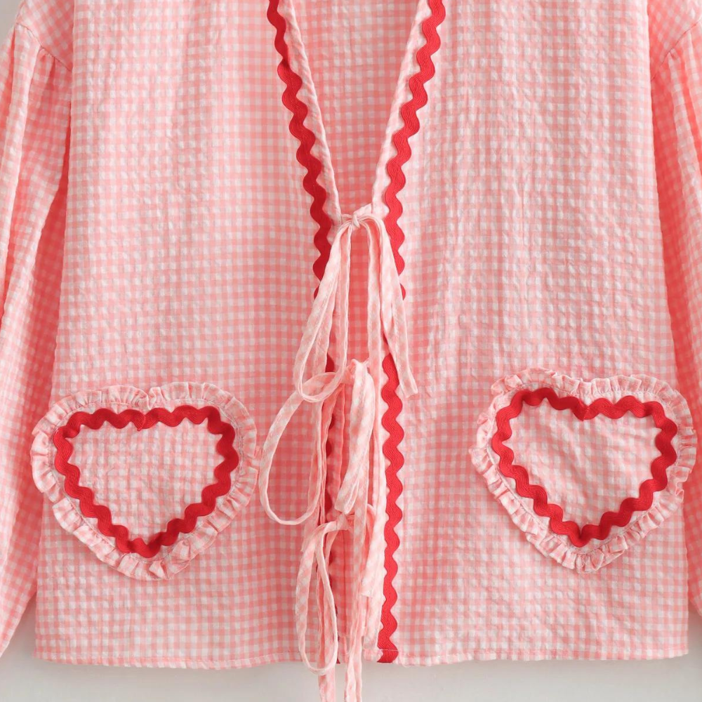 Claire | Camicia Dettaglio Cuore E Tocco Romantico 