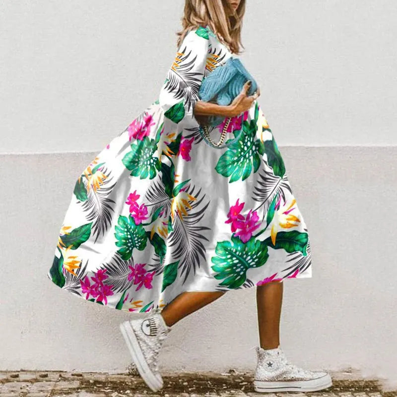 Sybille | Abito Ampio A Fiori – Stile Estivo 