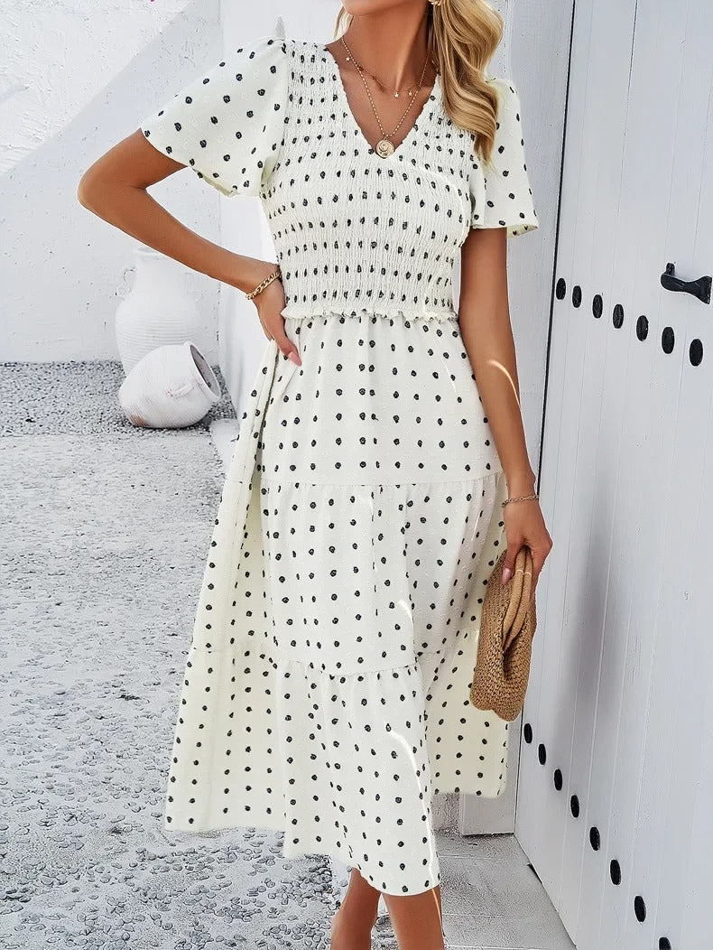 Sophie | Rövid Ujjú Bohém Chic Ruha 