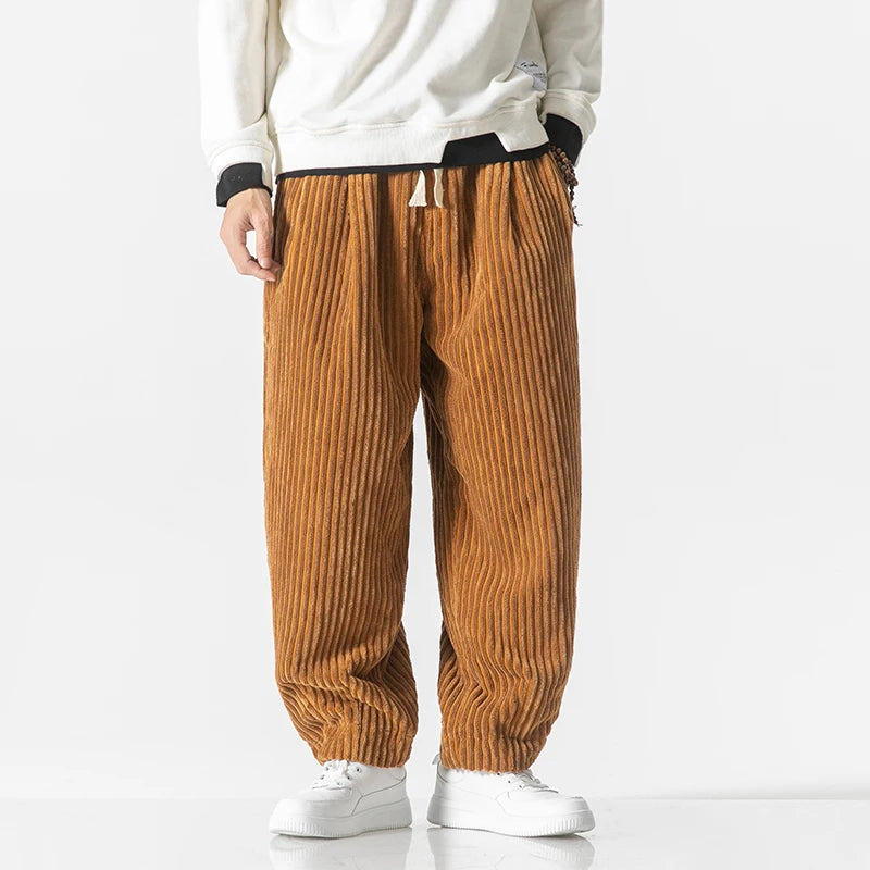 Théo | Japanische Hose aus Rippstoff 