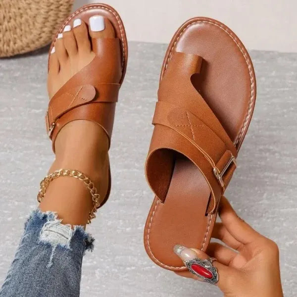 Louise | Sandalen Met Kruisband – Elegantie En Eenvoud Voor De Zomer 