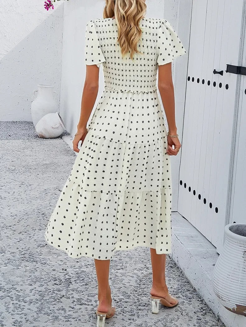 Sophie | Rövid Ujjú Bohém Chic Ruha 