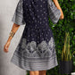 Ivana | Boho Dress With V-Neck and Print 