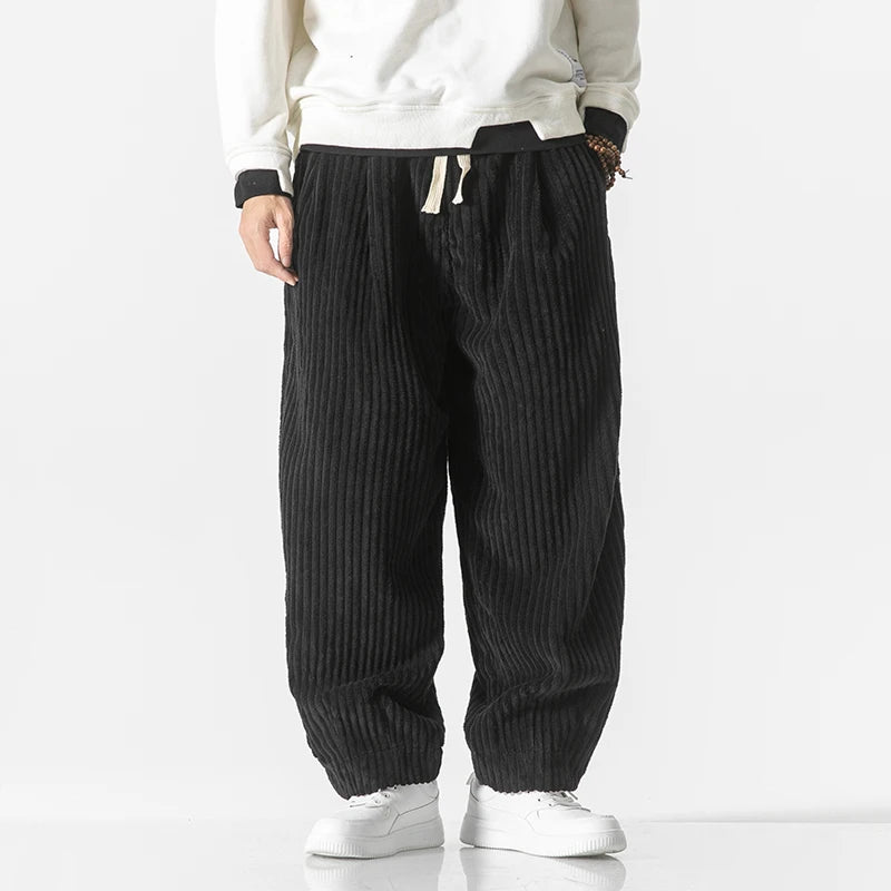 Théo | Japanische Hose aus Rippstoff 