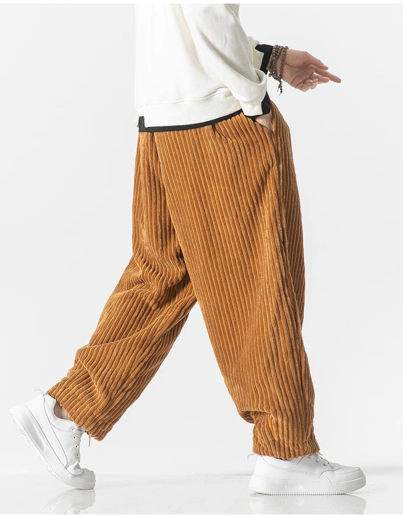 Théo | Japanische Hose aus Rippstoff 