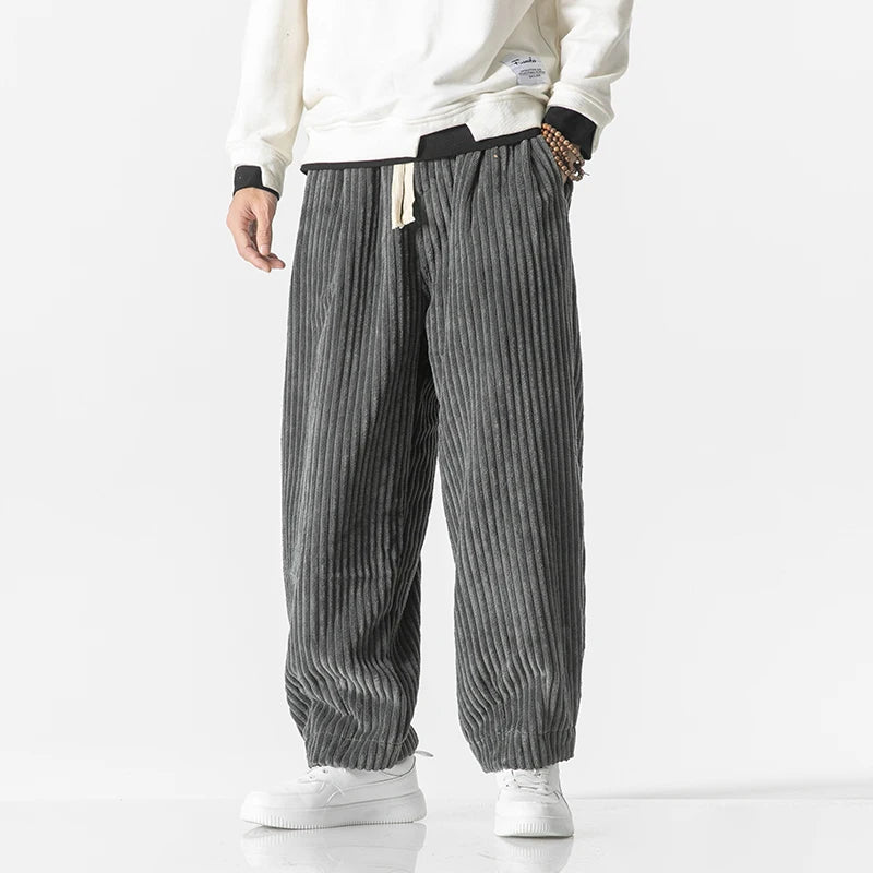 Théo | Japanische Hose aus Rippstoff 