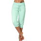 Delphine | Cropped Pants with Drawstring and Elastic Waist 