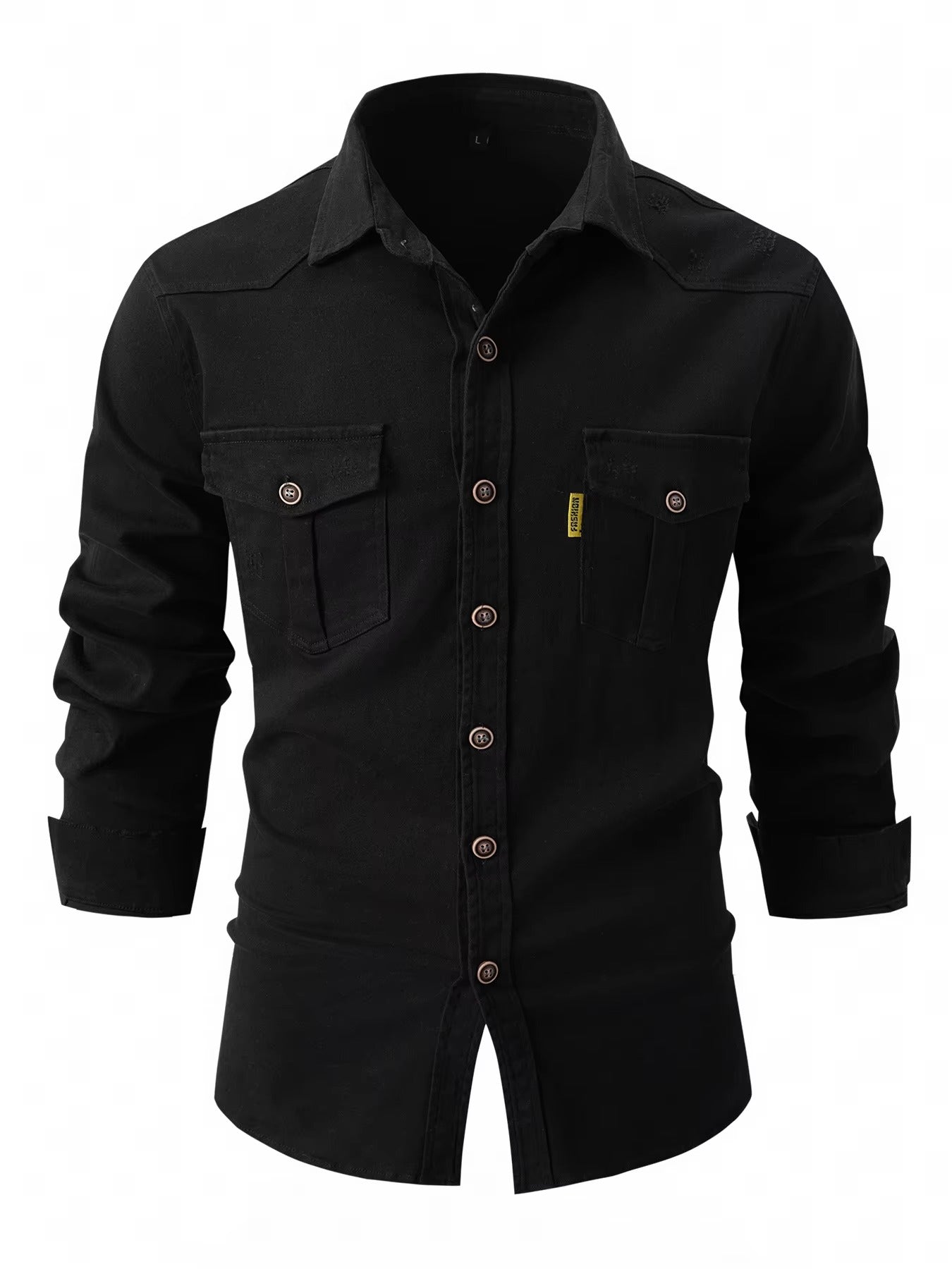 Loïc | Chemise Denim Contrastée